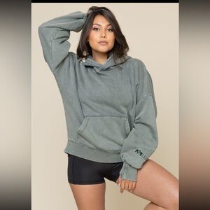POPFLEX BOXY BOYFRIEND HOODIE - FERN